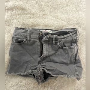 Hollister grey jean shorts